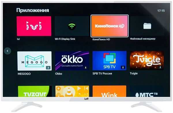 Телевизор 40″LEFF 40F541T (FullHD 1920x1080, Smart TV) белый 11759414