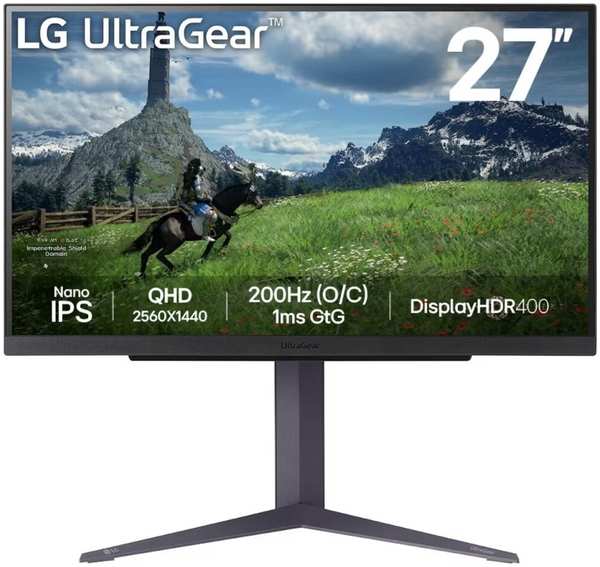 Монитор 27″LG UltraGear 27GS85Q-B IPS 2560x1440 1ms HDMI, DisplayPort