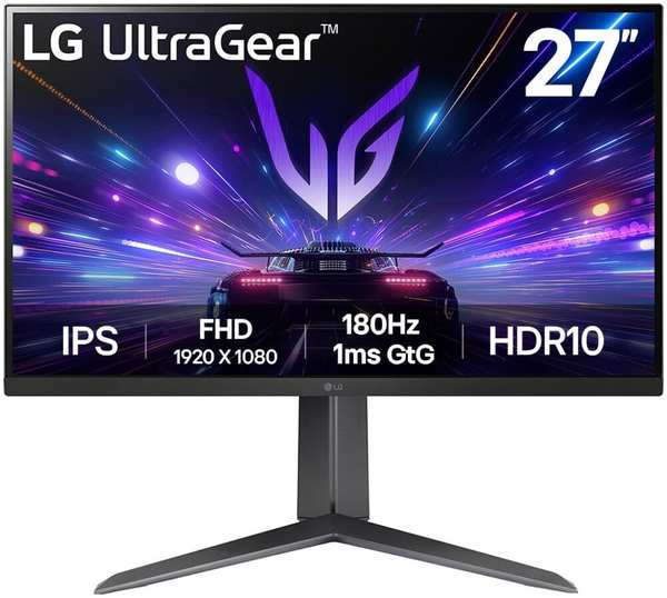 Монитор 27″LG UltraGear 27GS65F-B IPS 1920x1080 1ms HDMI, DisplayPort