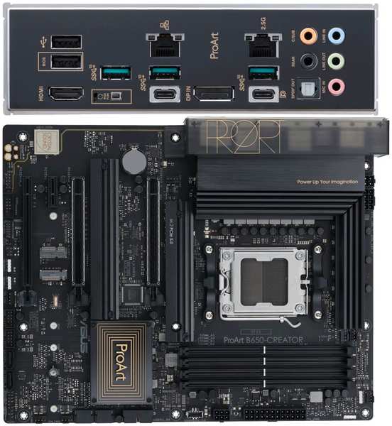 Материнская плата ASUS ProArt B650-Creator B650 Socket AM5 4xDDR5, 4xSATA3, RAID, 3xM.2, 3xPCI-E16x, 3xUSB3.2, 2xUSB3.2 Type C, DP, HDMI, 2xGlan, ATX