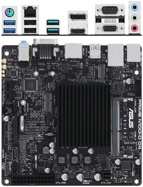 Материнская плата ASUS Prime N100I-D D4-CSM Intel N100 (3.4 GHz), 1xDDR4 SODIMM, 4xUSB3.2, D-Sub, DP, HDMI, GLan, mini-ITX Ret 11759727