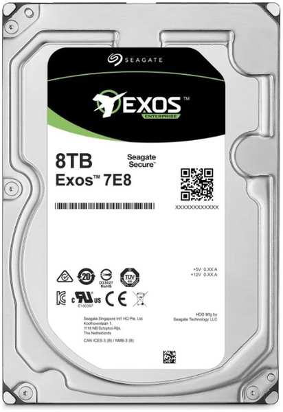 Внутренний жесткий диск 3,5″8Tb Seagate (ST8000NM000A) 256Mb 7200rpm SATA3 Exos 7E8