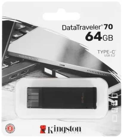 USB Flash накопитель 64GB Kingston DataTraveler 70 (DT70/64GB) USB Type C