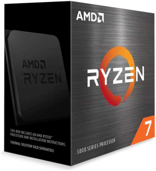 Процессор AMD Ryzen 7 5800X, 3.8ГГц, (Turbo 4.7ГГц), 8-ядерный, L3 32МБ, Сокет AM4, BOX 11762976