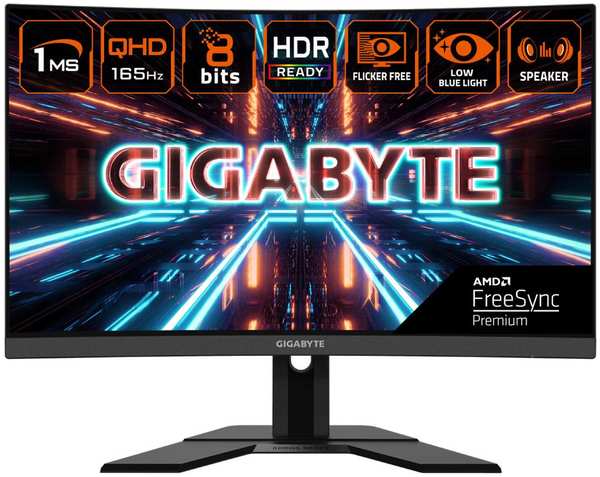 Монитор 27″Gigabyte G27QC A VA 2560x1440 1ms HDMI, DisplayPort 11765137