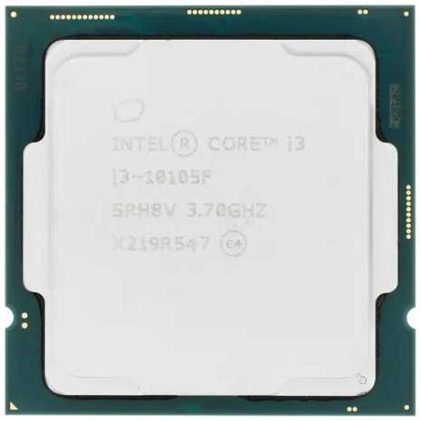Процессор Intel Core i3-10105F 3.7ГГц, (Turbo 4.4ГГц), 4-ядерный, L3 6МБ, LGA1200, OEM 11772815