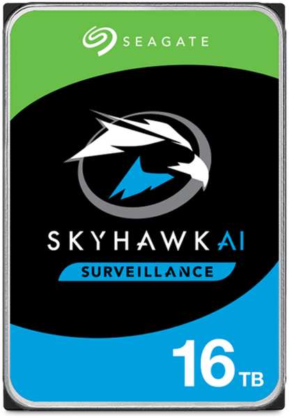 Внутренний жесткий диск 3,5″16Tb Seagate (ST16000VE002) 256Mb 7200rpm SATA3 Surveillance SkyHawk AI