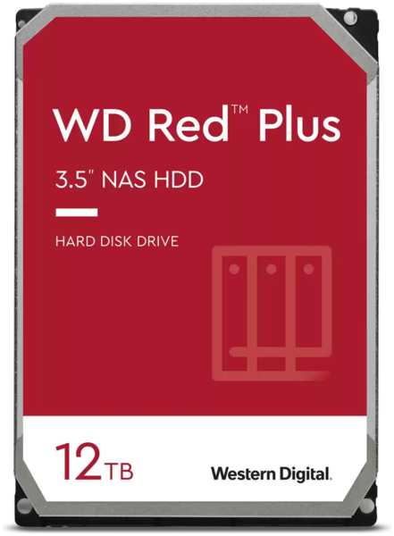 Внутренний жесткий диск 3,5″12Tb Western Digital (WD120EFBX) 256Mb 7200rpm SATA3 Red Plus NAS 11777481
