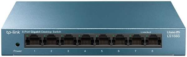 Коммутатор TP-LINK LS108G неуправляемый 8 портов 10/100/1000Мбит/с 11778162
