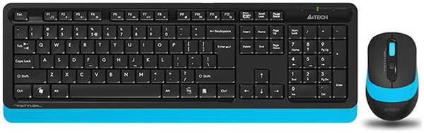 Клавиатура+мышь A4Tech Fstyler FG1010 Black/Blue 11782138