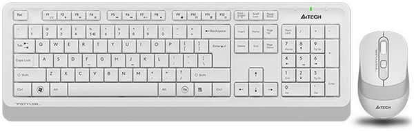 Клавиатура+мышь A4Tech Fstyler FG1010 White/Grey 11782193