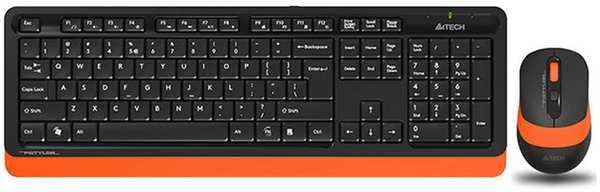 Клавиатура+мышь A4Tech Fstyler FG1010 Black/Orange 11782195