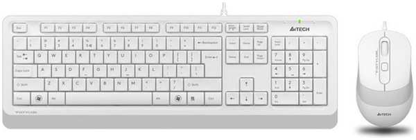 Клавиатура+мышь A4Tech Fstyler F1010 White/Grey 11782197