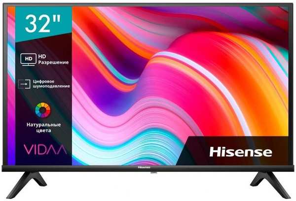 Телевизор 32″Hisense 32A4K (HD 1366x768, Smart TV) черный 11791336