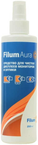 Спрей Filum Aura CLN-S250ICD для очистки мониторов и оптики, 250 мл 11791433