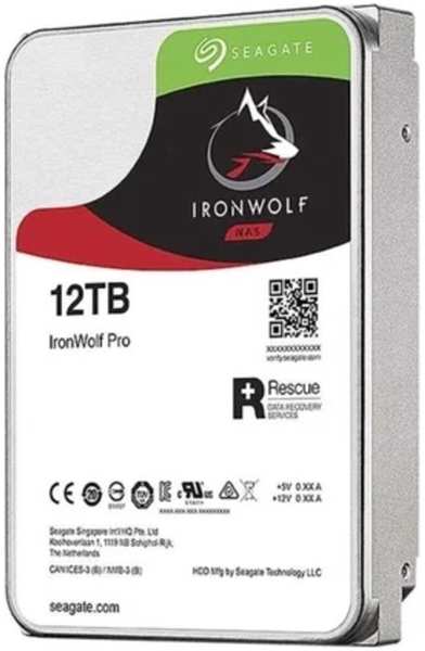 Внутренний жесткий диск 3,5″12Tb Seagate (ST12000NE0008) 256Mb 7200rpm SATA3 IronWolf Pro