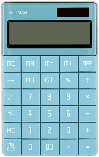 Калькулятор Deli Nusign ENS041blue синий 12-разр 11792486