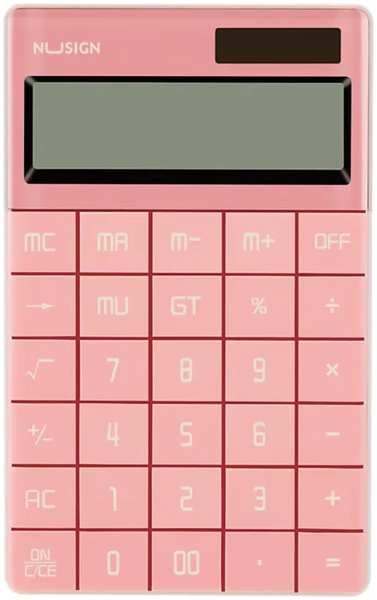Калькулятор Deli Nusign ENS041pink розовый 12-разр 11792487