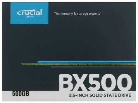 Внутренний SSD-накопитель 500Gb Crucial BX500 CT500BX500SSD1 SATA3 2.5″ 11794070