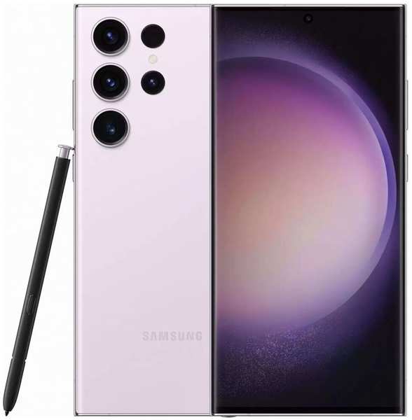 Смартфон Samsung Galaxy S23 Ultra SM-S918B 12/256Gb Lavender (EAC) 11796307