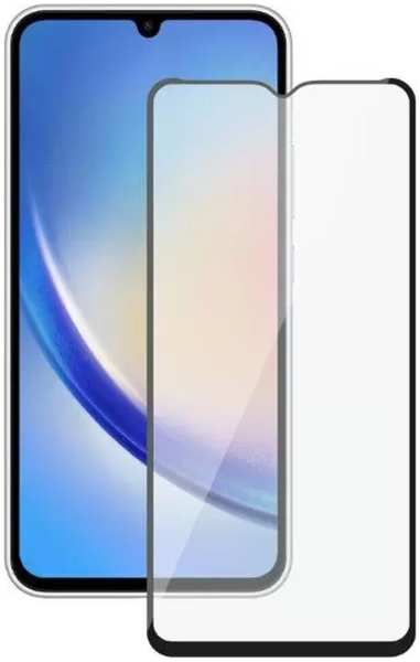Защитное стекло для Samsung Galaxy A34 5G ZibelinoTG 5D, с черной рамкой