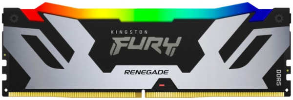 Модуль памяти DIMM 16Gb DDR5 PC48000 6000MHz Kingston Fury Renegade RGB Silver (KF560C32RSA/16)