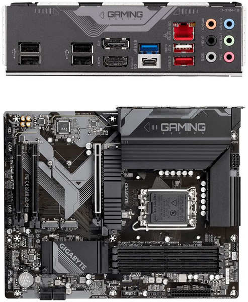 Материнская плата Gigabyte B760 Gaming X B760 Socket-1700 4xDDR5, 4xSATA3, RAID, 3xM.2, 3xPCI-E16x, 2xUSB3.2, 1xUSB3.2 Type C, DP, HDMI, 2.5Glan, ATX 11797407