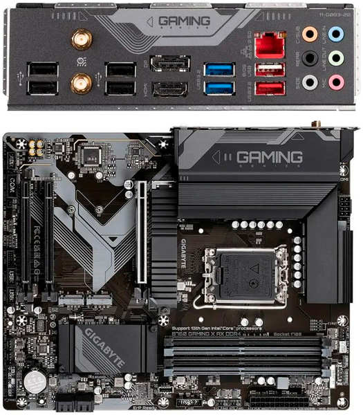 Материнская плата Gigabyte B760 Gaming X AX DDR4 B760 Socket-1700 4xDDR4, 4xSATA3, RAID, 3xM.2, 3xPCI-E16x, 3xUSB3.2, DP, HDMI, WiFi, 2.5Glan, ATX 11797408