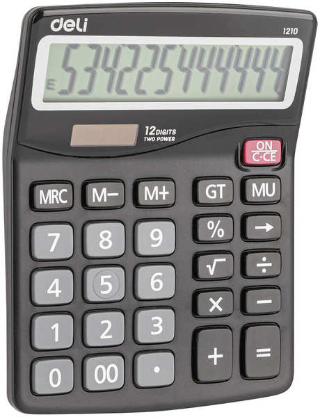 Калькулятор Deli E1210 серый 12-разр 11797539