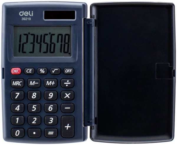 Калькулятор Deli E39219 серый 8-разр 11797599