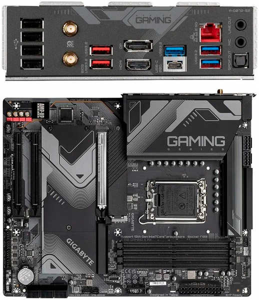 Материнская плата Gigabyte Z790 Gaming X AX Z790 Socket-1700 4xDDR5, 6xSATA3, RAID, 4xM.2, 3xPCI-E16x, 5xUSB3.2, 1xUSB3.2 Type C, DP, HDMI, WiFi, 2.5Glan, ATX 11797736