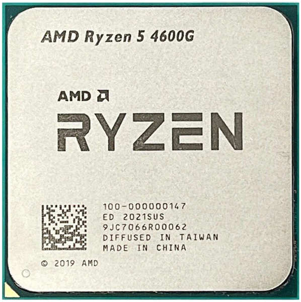 Процессор AMD Ryzen 5 4600G, 3.7ГГц, (Turbo 4.2ГГц), 6-ядерный, L3 8МБ, Сокет AM4, OEM 11798301
