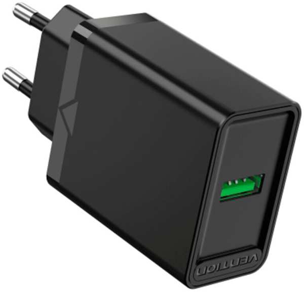 Сетевое зарядное устройство Vention FABB0-EU USB2.0 QC 3.0 черное 11798878