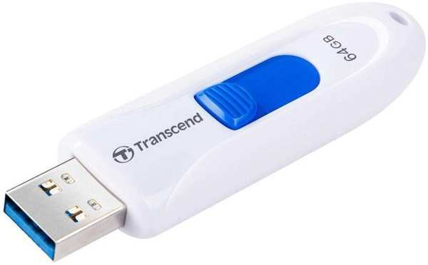 USB Flash накопитель 64GB Transcend JetFlash 790 (TS64GJF790W) USB 3.0 Белый 11807106