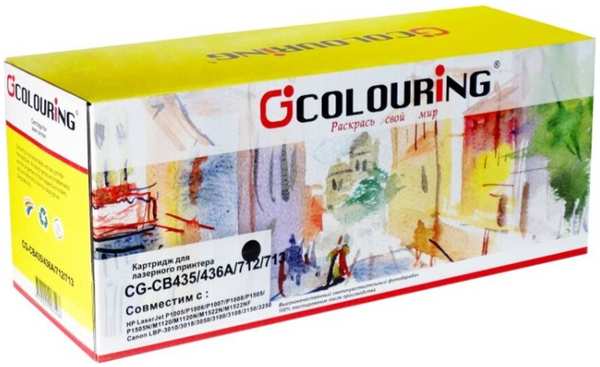 Картридж Colouring CG-CB435/436A/712/713 для HP LJ P1005/P1006/P1007/P1008/P1505 Canon LBP-3010/3018/3050 (2000стр)