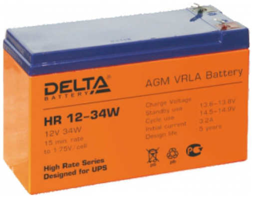 Батарея Delta HR 12-34W 12V 9Ah Battary replacement APC rbc17, rbc24, rbc110, rbc115, rbc116, rbc124, rbc133 ) 11814452
