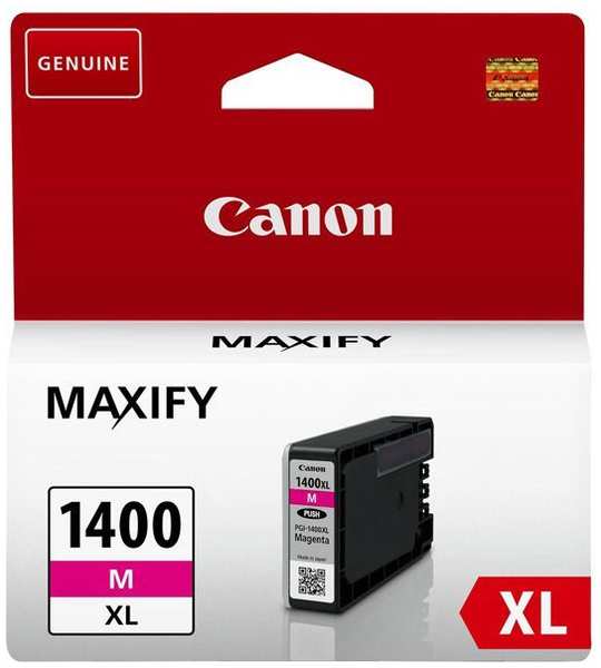 Картридж Canon PGI-1400XL M для MAXIFY МВ2040 и МВ2340. Пурпурный. (900 стр) 11816231