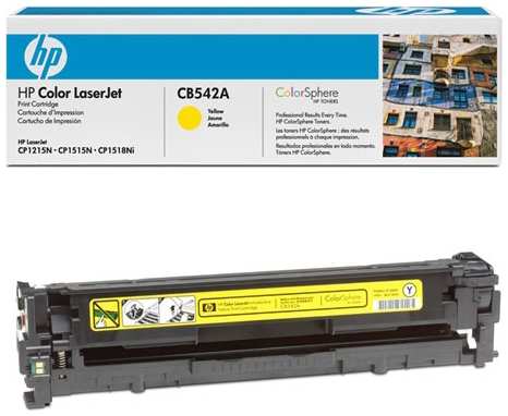 Картридж HP CB542A для CLJ CP1215/CP1515/CP1518 (1400стр)