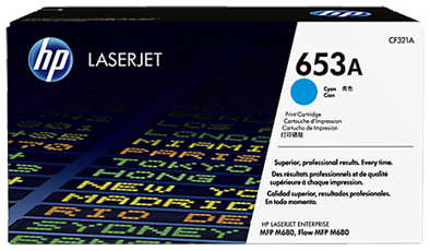 Картридж HP CF321A №653A Cyan для Color LaserJet Flow M680z/M680dn/M680f (16000стр) 11840084