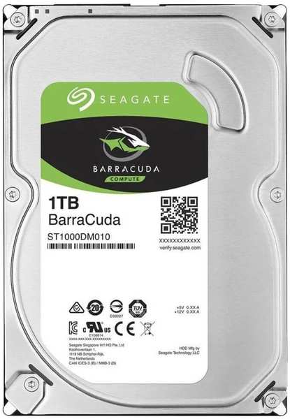 Внутренний жесткий диск 3,5″1Tb Seagate (ST1000DM010) 64Mb 7200rpm SATA3 Barracuda 11856987