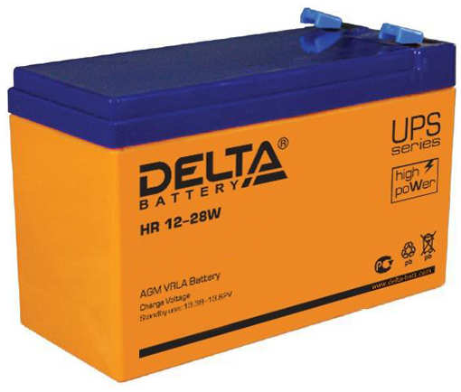 Батарея Delta HR 12-28W 12V 7Ah Battary replacement APC rbc2, rbc22, rbc23, rbc48, rbc113, rbc123, rbc132) 11865500