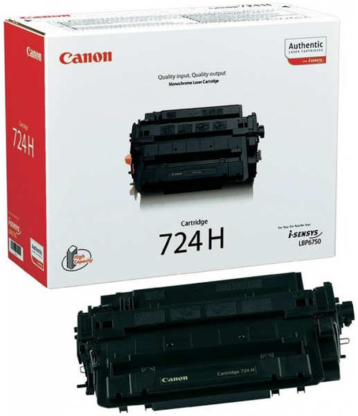 Картридж Canon 724H для i-SENSYS LBP6750Dn (12500стр) 11866913