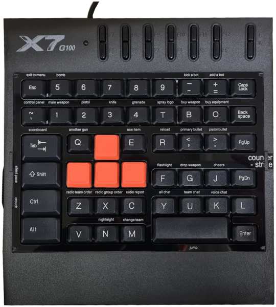 Клавиатура A4Tech X7 G100 USB