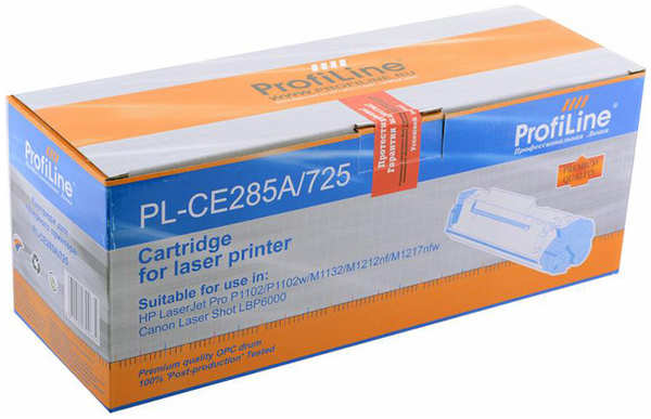 Картридж ProfiLine PL- CE285A для HP LJ Pro P1102/P1102w/M1132/M1212nf/М1217 Canon Laser Shot LBP6000 (1600стр) 1190834