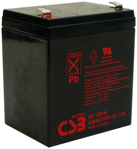 Батарея CSB HR1221W, 12V 4,8Ah