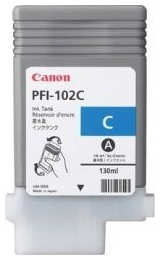 Картридж Canon PFI-102C Cyan для IPF-500/600/700 130ml 1192602