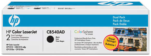 Картридж HP CB540AD для CLJ CP1215/CP1515/CP1518 двойная упаковка