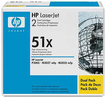 Картридж HP Q7551XD для LJ P3005 двойная упаковка