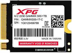 ADATA Внутренний SSD-накопитель 1000Gb A-Data Gammix S55 SGAMMIXS55-1T-C M.2 2230 PCIe NVMe 4.0 x4