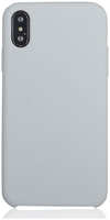 Чехол для Apple iPhone Xs Brosco Softrubber, накладка, белый (IPXS-SOFTRUBBER-WHITE)